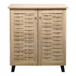 Παπουτσοθήκη-ντουλάπι Mantam pakoworld 12 ζεύγων sonoma 78x34x87εκ