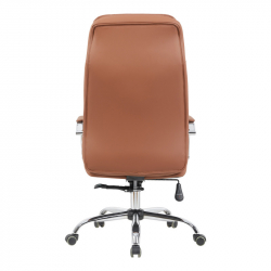 Καρέκλα γραφείου διευθυντή Morales pakoworld pu καφέ 60x70x118-124εκ
