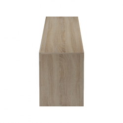 Έπιπλο τηλεόρασης Liner pakoworld sonoma-λευκό 210x40x50εκ