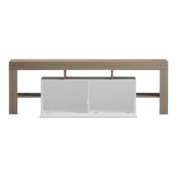 Έπιπλο τηλεόρασης Liner pakoworld sonoma-λευκό 150x40x50εκ