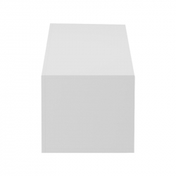 Έπιπλο τηλεόρασης επιτοίχιο με Led Rival pakoworld λευκό 120x35x30εκ