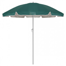 ESTIA ΟΜΠΡΕΛΑ ΘΑΛΑΣΣΗΣ TEAL GREEN ΜΕ ΠΡΟΣΤΑΣΙΑ UPF 50+ ΜΕΤΑΛΛΙΚΗ 1.8m