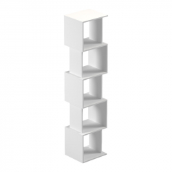 Βιβλιοθήκη Cubik pakoworld λευκό 35x30x161εκ
