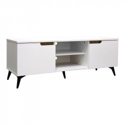 Έπιπλο τηλεόρασης Kemvio pakoworld  sonoma-λευκό 150x38x44εκ