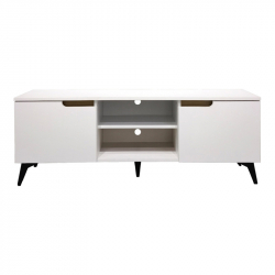 Έπιπλο τηλεόρασης Kemvio pakoworld  sonoma-λευκό 150x38x44εκ