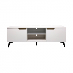 Έπιπλο τηλεόρασης Kemvio pakoworld  sonoma-λευκό 120x38x44εκ