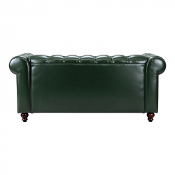 Kαναπές διθέσιος τ. Chesterfield pakoworld pu κυπαρισσί 160x84x67εκ
