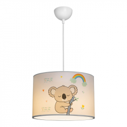 Παιδικό φωτιστικό οροφής Koala pakoworld led E27 πολύχρωμο PVC Φ30x20εκ