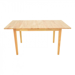 Τραπεζαρία Dallan Country pakoworld 5τεμ σε φυσική απόχρωση rubberwood 120-150x80x74εκ