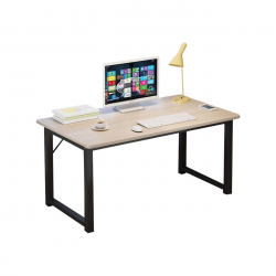 ΓΡΑΦΕΙΟ Μέταλλο Βαφή Μαύρο, Απόχρωση Maple  100x60x73cm