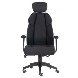 BF8300 Πολυθρόνα Γραφείου Διευθυντή, Microfiber Μαύρο PU Μαύρο  64x72x122/130cm