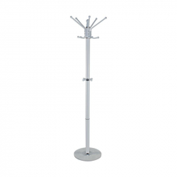 PROMO Καλόγερος Μέταλλο Βαφή Άσπρο  Φ36cm H.172cm