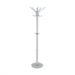 PROMO Καλόγερος Μέταλλο Βαφή Άσπρο  Φ36cm H.172cm