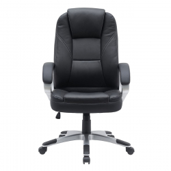 BF6950W Πολυθρόνα Γραφείου Διευθυντή, Pu Μαύρο  68x75x112/122cm