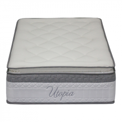 Στρώμα Utopia pakoworld pocket spring με ανώστρωμα 30-32cm 90x190εκ