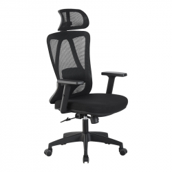 Καρέκλα γραφείου διευθυντή Magida pakoworld mesh μαύρο 58.5x66x115-125εκ