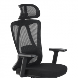 Καρέκλα γραφείου διευθυντή Magida pakoworld mesh μαύρο 58.5x66x115-125εκ