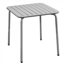 BRIO Slat Τραπέζι-Pro Κήπου - Βεράντας, Μέταλλο Βαφή Cool Grey 4C  70x70x73cm