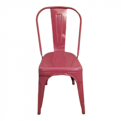 Καρέκλα Utopia pakoworld μέταλλο terracotta 44x44x85εκ