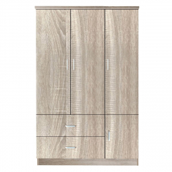 Ντουλάπα ArteLibre TUBEROSA Φυσικό Μοριοσανίδα 120x50x180cm
