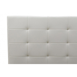 Κρεβάτι Roi pakoworld 160x200 PU λευκό ματ + αποθηκευτικό χώρο