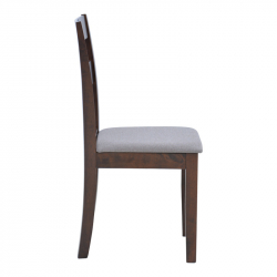 Καρέκλα Dallan pakoworld rubberwood σε καρυδί απόχρωση 40x47.5x89εκ