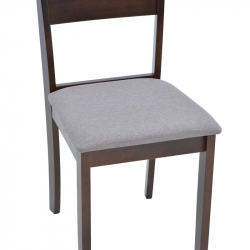Καρέκλα Dallan pakoworld rubberwood σε καρυδί απόχρωση 40x47.5x89εκ