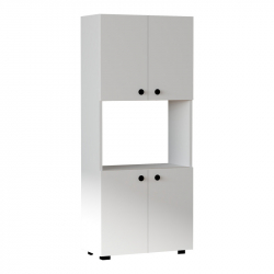Στήλη Guzel pakoworld σε λευκή απόχρωση 60x31.4x140εκ
