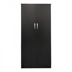 Ντουλάπα δίφυλλη Athos pakoworld σε wenge απόχρωση 80x42x180εκ