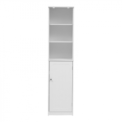 Ντουλάπι-στήλη Desilia pakoworld mdf λευκό 37x30x160εκ