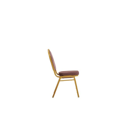 HILTON ΚΑΡΕΚΛΑ ΜΕΤΑΛΛΙΚΗ GOLD/ΥΦΑΣΜΑ ΚΑΦΕ 45x62x94cm