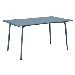 BRIO Flat Τραπέζι-Pro Κήπου - Βεράντας, Μέταλλο Βαφή Sandy Blue 5415C  140x80x73cm
