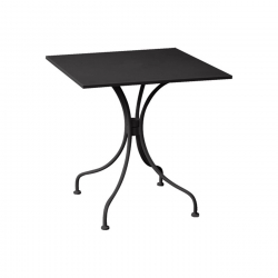 PARK Τραπέζι Μέταλλο Βαφή Μαύρο  70x70x71cm