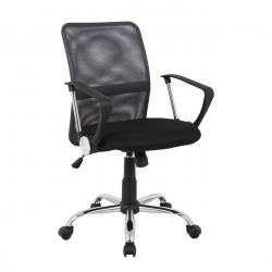 BF2009 Πολυθρόνα Γραφείου Mesh Ανθρακί  - Μαύρο  58x60x91/101cm