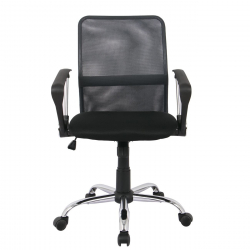 BF2009 Πολυθρόνα Γραφείου Mesh Ανθρακί  - Μαύρο  58x60x91/101cm