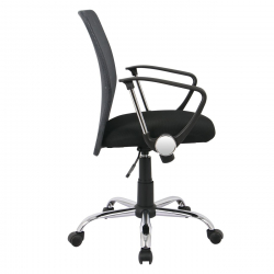 BF2009 Πολυθρόνα Γραφείου Mesh Ανθρακί  - Μαύρο  58x60x91/101cm