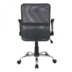 BF2009 Πολυθρόνα Γραφείου Mesh Ανθρακί  - Μαύρο  58x60x91/101cm
