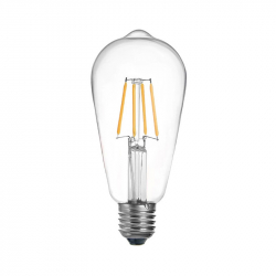Λαμπτήρας LED ST64 Bulb pakoworld 4W 3000K E27 2700K clear
