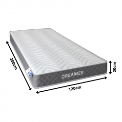 Στρώμα Dreamer pakoworld pocket spring διπλής όψης 20cm 120x200εκ
