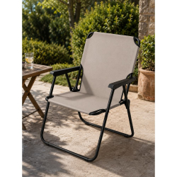 ΠΟΛΥΘΡΟΝΑ ΘΑΛΑΣΣΗΣ ΜΕΤΑΛΛΙΚΗ TAUPE ΧΡΩΜΑ 54X54X75cm