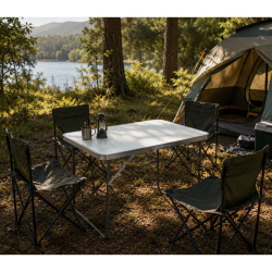 ΤΡΑΠΕΖΙ CAMPING ΠΤΥΣΣΟΜΕΝΟ ΜΕΤΑΛΛΙΚΟ 70x50χ60cm