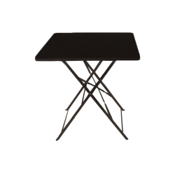MAYO ΤΡΑΠΕΖΙ ΚΑΦΕΝΕΙΟΥ ΤΕΤΡΑΓΩΝΟ ΜΑΥΡΟ 70x70χ72cm