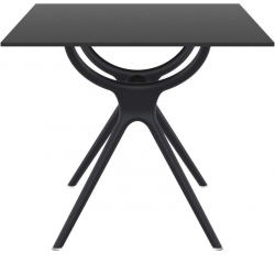 AIR ΤΡΑΠΕΖΙ 80Χ80Χ74εκ. BLACK LAMINATE 12mm