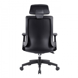 BF8900 Πολυθρόνα Γραφείου Διευθυντή, Mesh Μαύρο, Ύφασμα Μαύρο  64x66x116/128cm