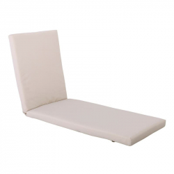 SUNLOUNGER Μαξιλάρι Ξαπλώστρας Ύφασμα Sandy Water Repellent, Foam+Polyester Φερμουάρ-Velcro  196(78+118)x60x7cm