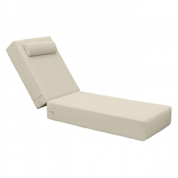 SUNLOUNGER Μαξιλάρι Ξαπλώστρας 20cm, Προσκέφαλο, Ύφασμα Water Repellent Sandy, Φερμουάρ  196(78+118)x60x20cm