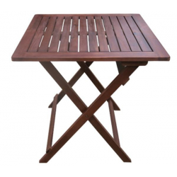 EASY Τραπέζι Πτυσσόμενο Ξύλο Acacia  60x60 H.70cm