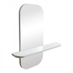 Καθρέπτης Lunaria pakoworld λευκό MDF 60x11.5x60εκ