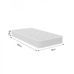 Στρώμα Cotton Baby Chic Strom διπλής όψης 14cm 70x140εκ