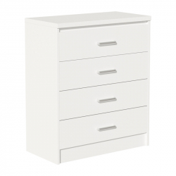 Σετ Κρεβατοκάμαρας Olympus White με Κρεβάτι 140x200εκ Σετ 4τεμ